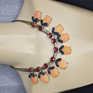 BAUBLEBAR PENDANT NECKLACE PEACH/MULTI CHUNCKY
